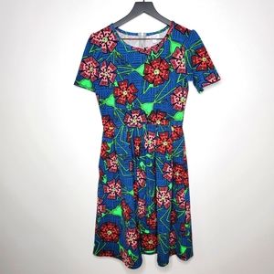 Disney The Nightmare Before Christmas Dress Size Medium LuLaRoe Amelia Dress